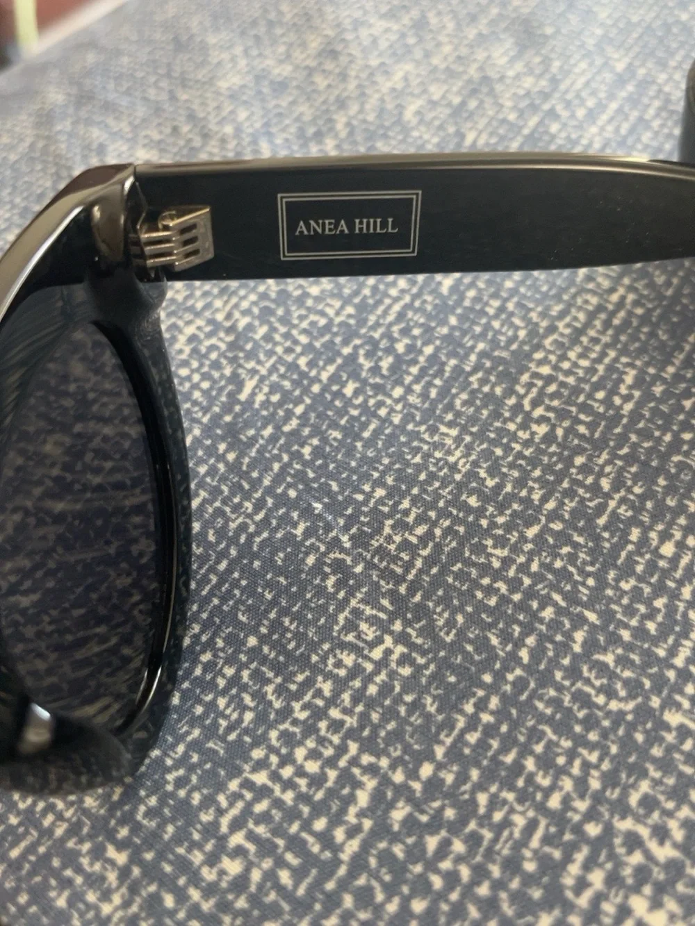 ANEA HILL The One+ Black Sunglasses 50-27-145 Made in Japan w/ Case & Cloth